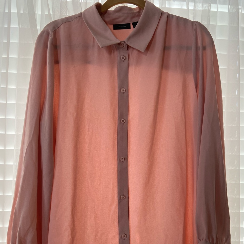 Halogen button down blouse - Picture 2 of 5